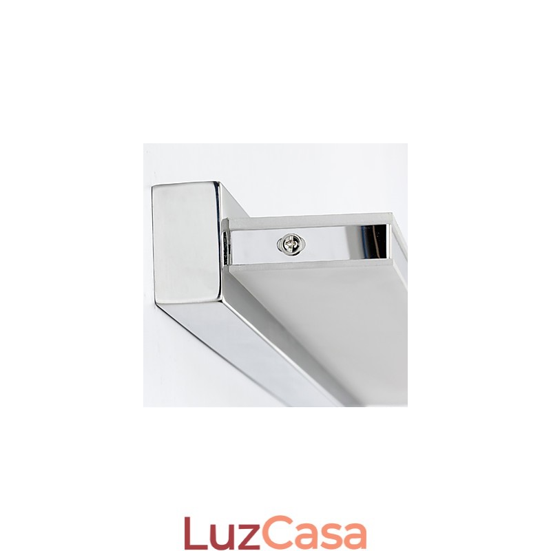 Recurso eletrogalvanizado moderno contemporâneo integrado para iluminação de banheiro com luz ambiente Luz de parede