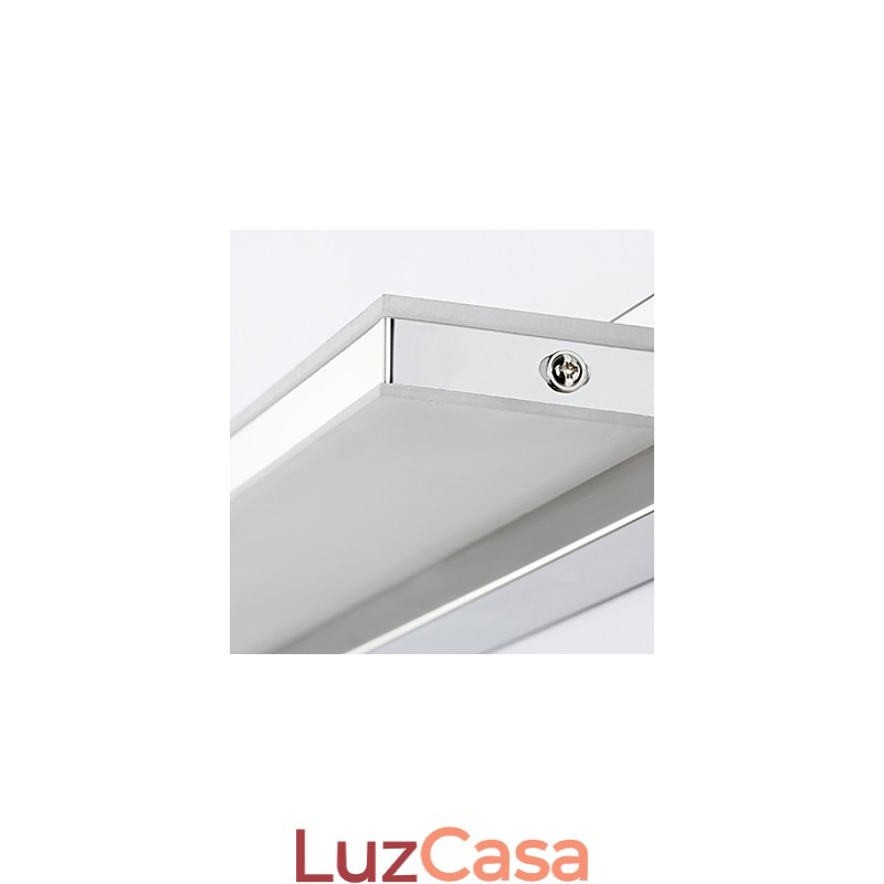 Recurso eletrogalvanizado moderno contemporâneo integrado para iluminação de banheiro com luz ambiente Luz de parede