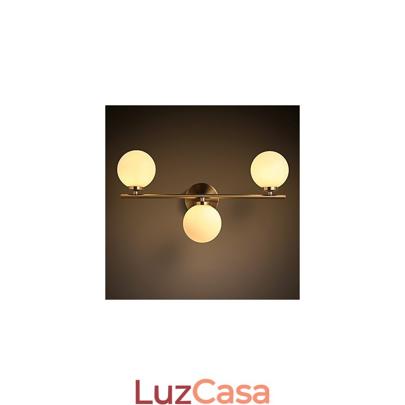 Luminária de parede de vidro moderna contemporânea bronze característica para mini estilo uplight arandelas de parede luz de parede
