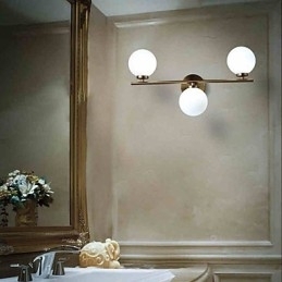 Luminária de parede de vidro moderna contemporânea bronze característica para mini estilo uplight arandelas de parede luz de parede