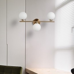 Luminária de parede de vidro moderna contemporânea bronze característica para mini estilo uplight arandelas de parede luz de parede