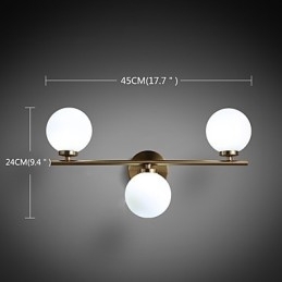 Luminária de parede de vidro moderna contemporânea bronze característica para mini estilo uplight arandelas de parede luz de parede