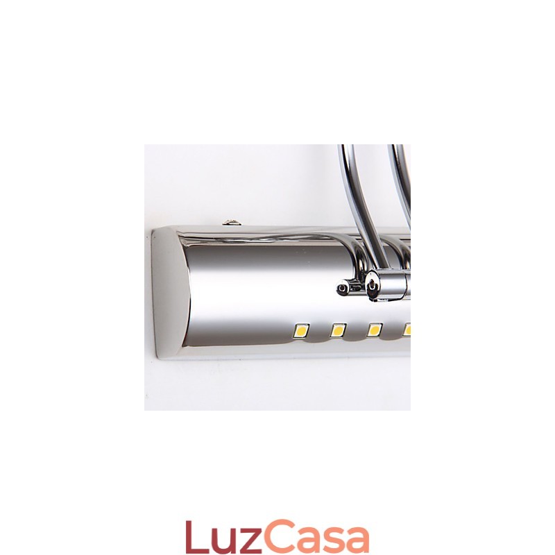 Luminária de parede moderna contemporânea galvanizada para iluminação de banheiro