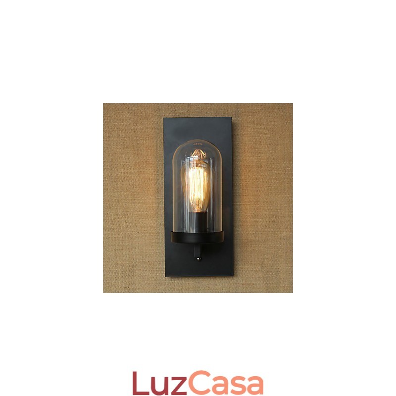 Criativo moderno minimalista Restaurante Bar Corredor americano escadas Edison parede lâmpada de cabeça única vidro