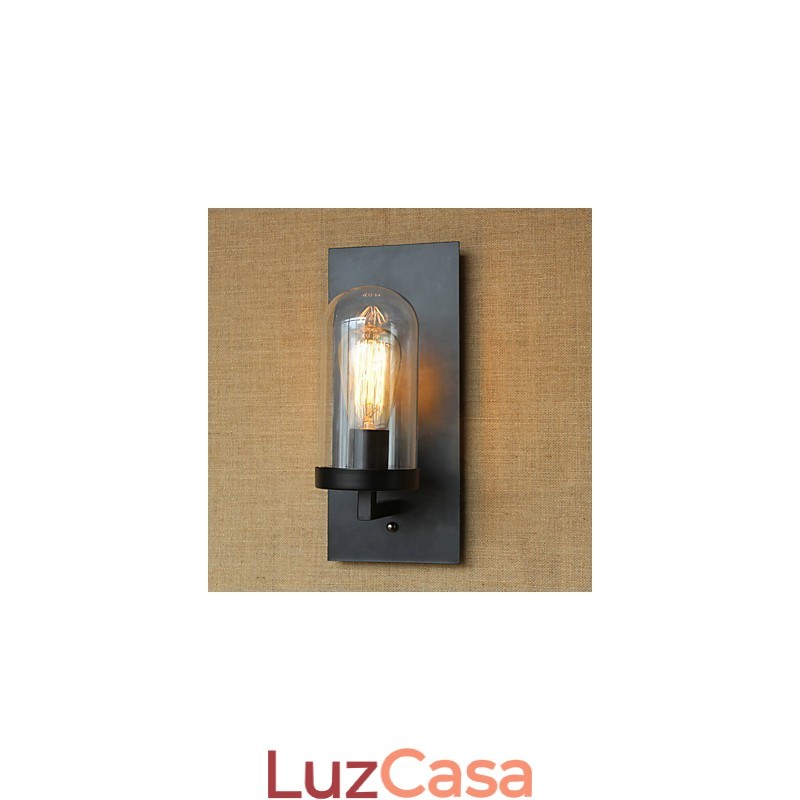 Criativo moderno minimalista Restaurante Bar Corredor americano escadas Edison parede lâmpada de cabeça única vidro