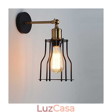 Loft vintage Wall Lights Industrial Edison Moda Simplicidade Wall Sconces Base de Metal Cap