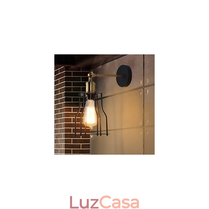 Loft vintage Wall Lights Industrial Edison Moda Simplicidade Wall Sconces Base de Metal Cap
