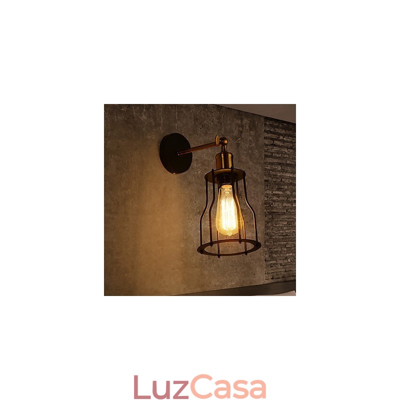 Loft vintage Wall Lights Industrial Edison Moda Simplicidade Wall Sconces Base de Metal Cap