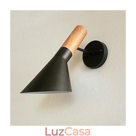 Moderno Simples Sala de estar Cama Ferro Forjado Imitação Madeira Luminária de Parede Moderno Simples Sala de estar Cama Ferro Forjado Imitação Madeira Luminária de Parede