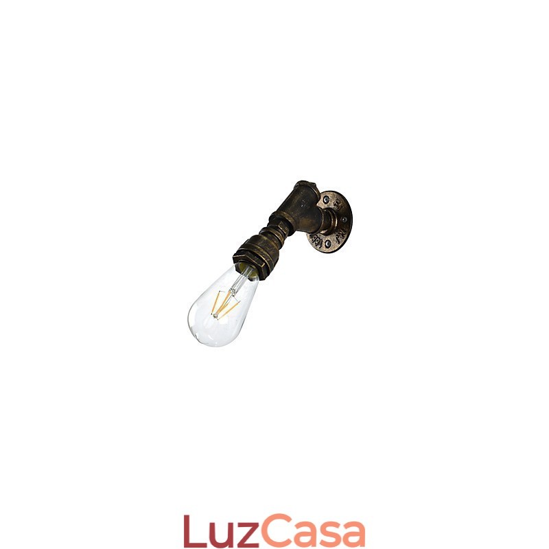 Luminária de parede Arandelas de parede Luminária de parede de ferro Lâmpada de parede sabre de luz preta muda na parede