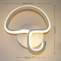 Lâmpada minimalista moderna Lâmpada de cabeceira para quarto Corredores Hotel Projeto Iluminação Alumínio Circular Lâmpada de parede