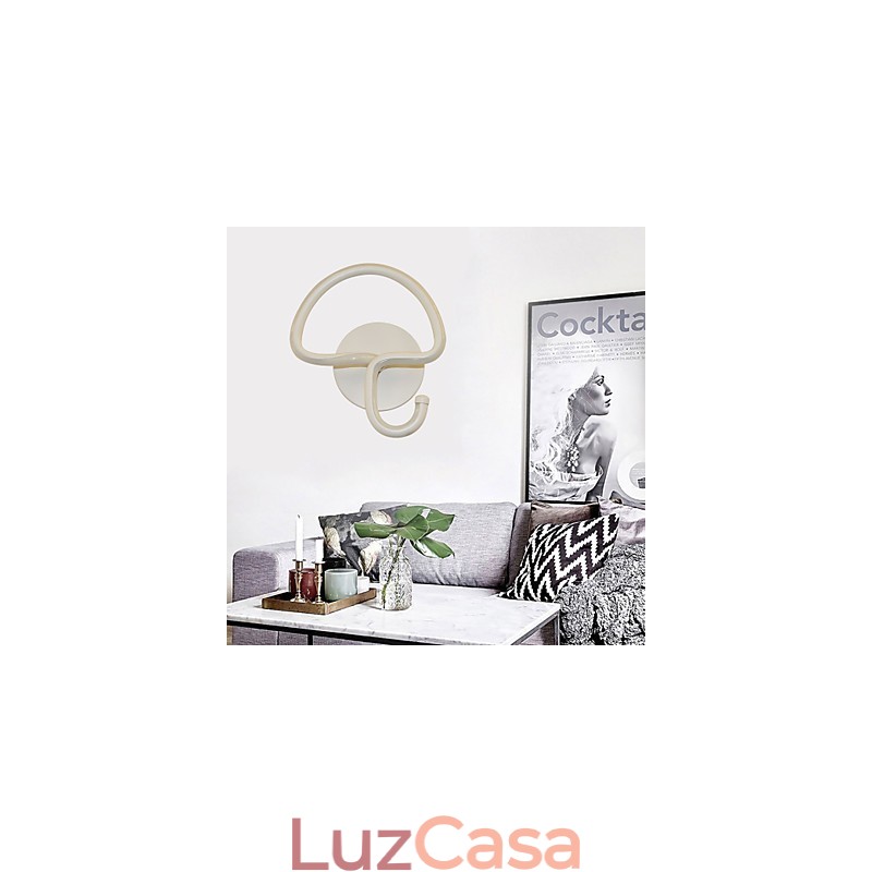 Lâmpada minimalista moderna Lâmpada de cabeceira para quarto Corredores Hotel Projeto Iluminação Alumínio Circular Lâmpada de parede