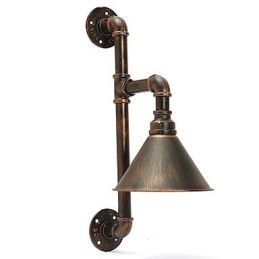 Luzes de parede de tubo de água estilo industrial retrô criativo country metal restaurante café bares mesa de bar arandelas de parede