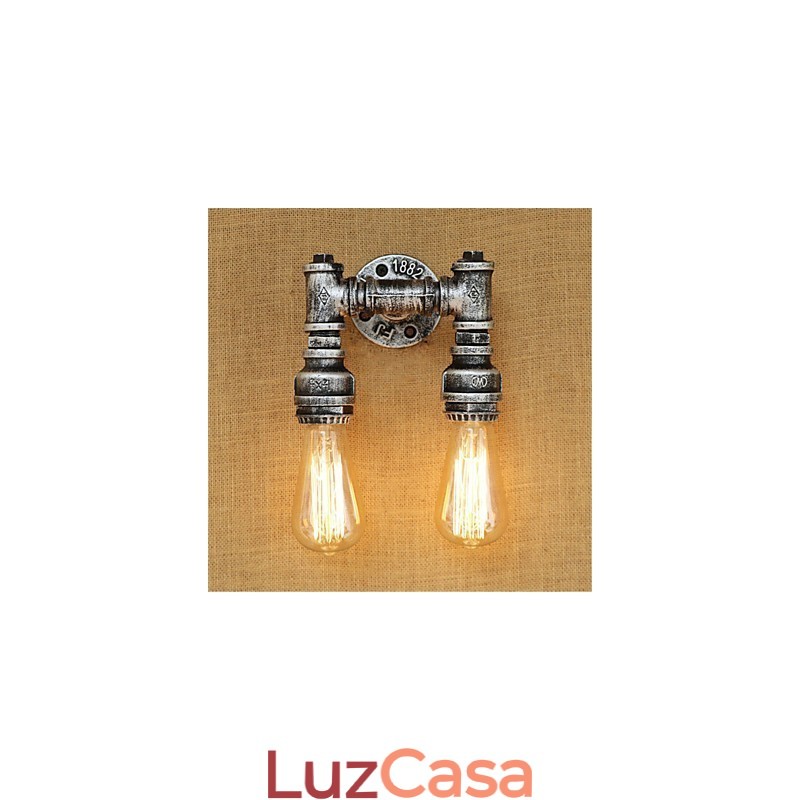 Pintura rústica estilo chalé country retrô para apliques de parede com luz ambiente estilo mini