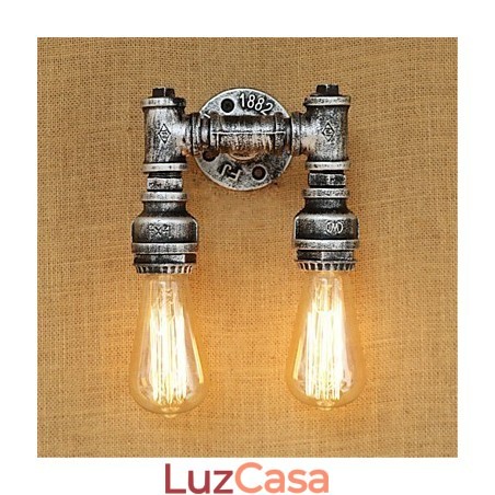 Pintura rústica estilo chalé country retrô para apliques de parede com luz ambiente estilo mini