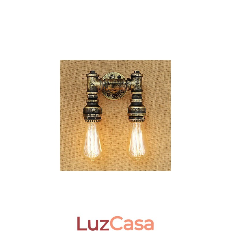 Pintura rústica estilo chalé country retrô para apliques de parede com luz ambiente estilo mini