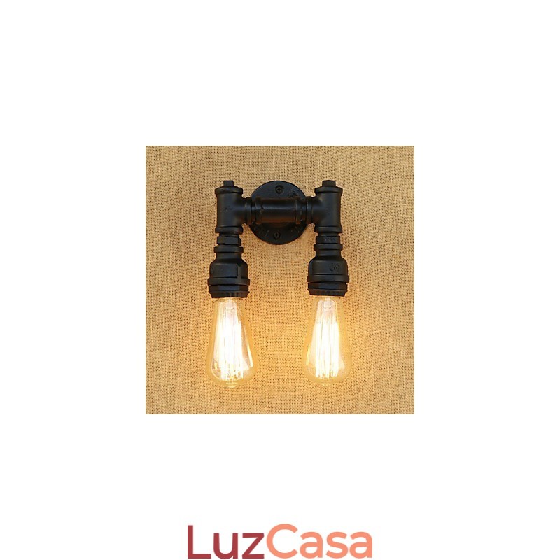 Pintura rústica estilo chalé country retrô para apliques de parede com luz ambiente estilo mini