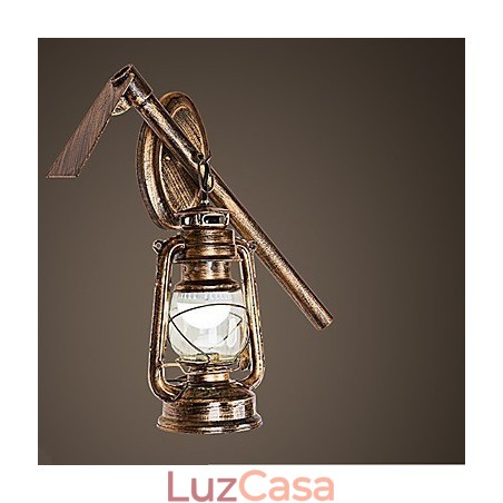 Pintura rústica de chalé para arandelas de parede estilo mini uplight, luminária de parede C Pintura rústica de chalé para arandelas de parede estilo mini uplight, luminária de parede C