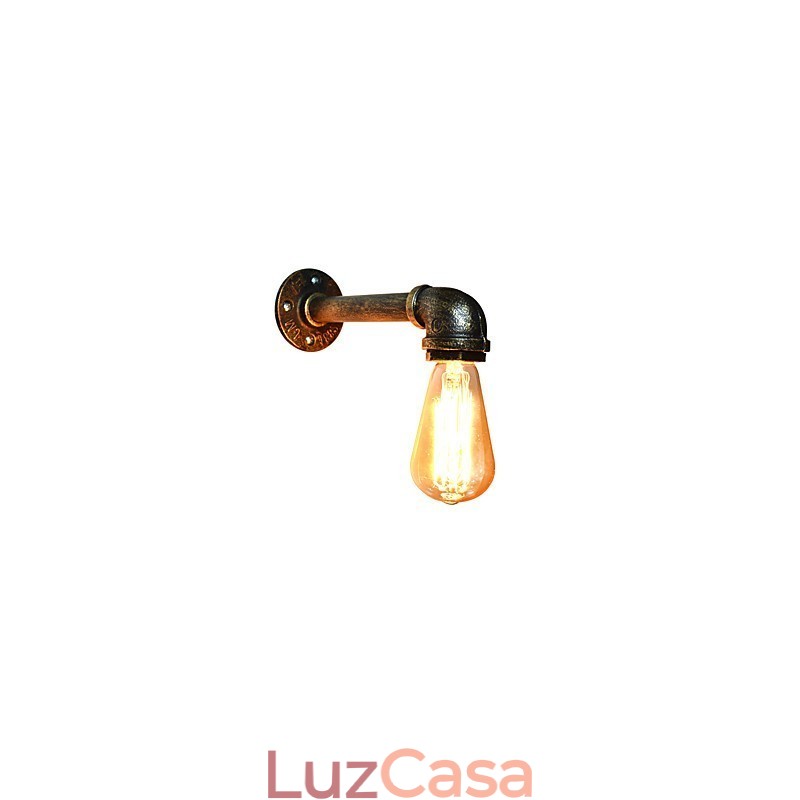 Arandelas de parede rústicas tradicionais clássicas de latão antigo para iluminação ambiente