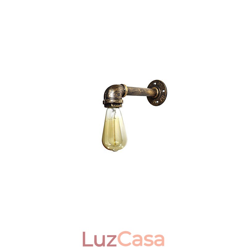Arandelas de parede rústicas tradicionais clássicas de latão antigo para iluminação ambiente