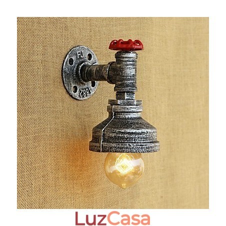 Pintura retrô country para arandelas de parede com luz ambiente Pintura retrô country para arandelas de parede com luz ambiente