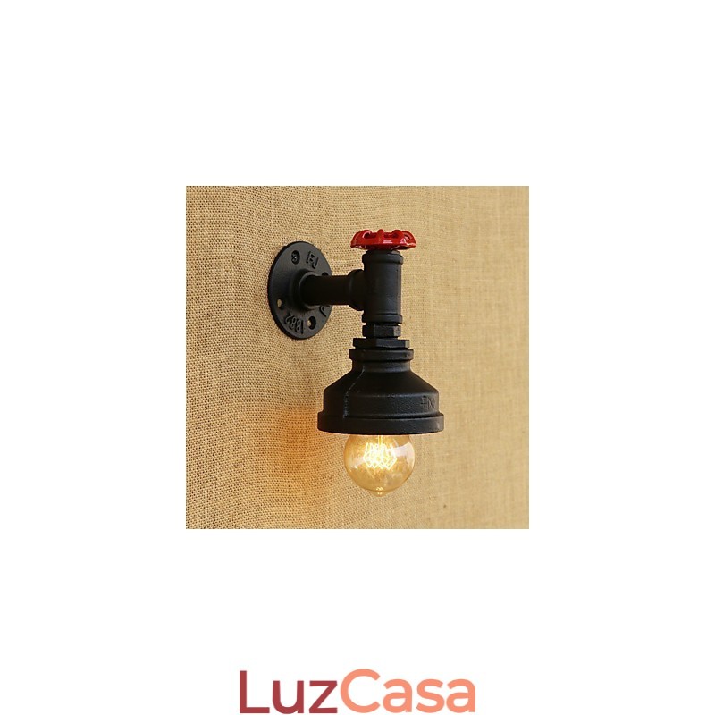 Pintura retrô country para arandelas de parede com luz ambiente