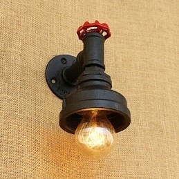 Pintura retrô country para arandelas de parede com luz ambiente