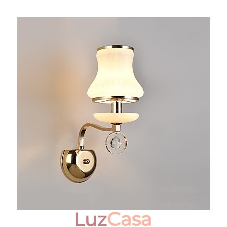 Recurso eletrogalvanizado contemporâneo moderno para arandelas de parede de luz ambiente de cristal Recurso eletrogalvanizado contemporâneo moderno para arandelas de parede de luz ambiente de cristal