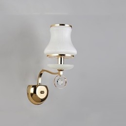 Recurso eletrogalvanizado contemporâneo moderno para arandelas de parede de luz ambiente de cristal
