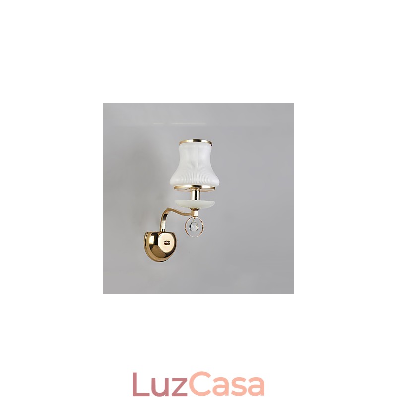 Recurso eletrogalvanizado contemporâneo moderno para arandelas de parede de luz ambiente de cristal