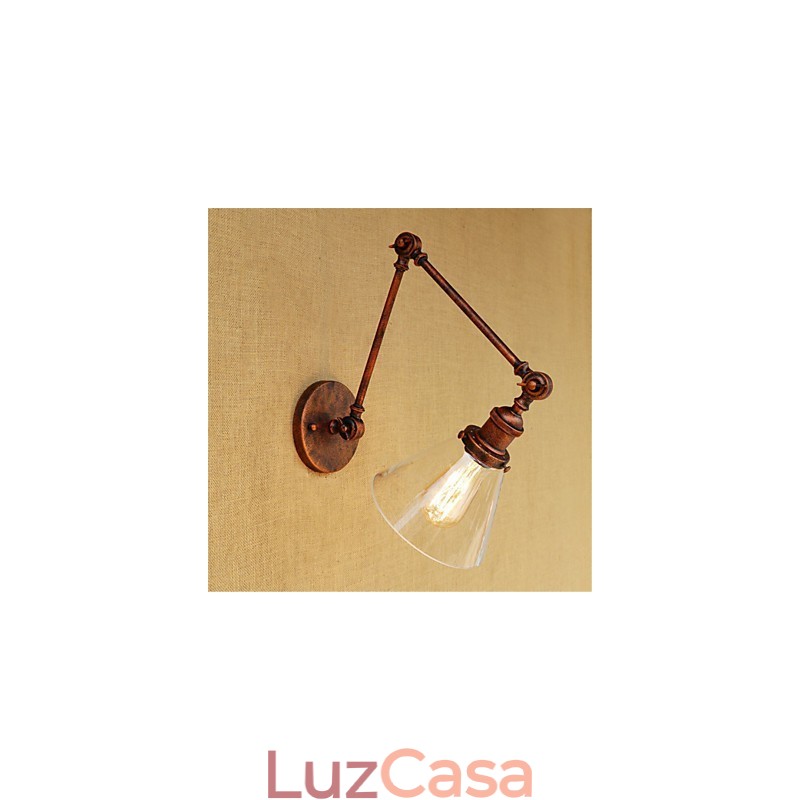 Recurso de galvanoplastia retrô country para luzes de braço oscilante de proteção ocular estilo mini