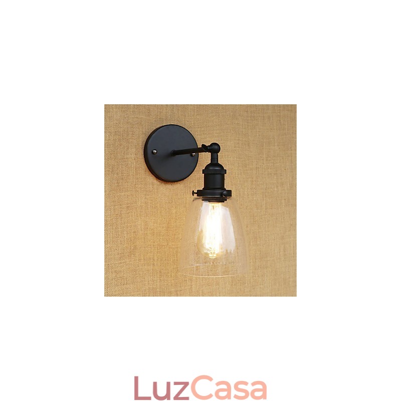 Pintura retrô country para proteção ocular em estilo mini, arandelas de parede com luz ambiente