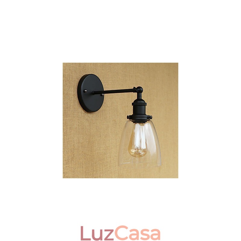 Pintura retrô country para proteção ocular em estilo mini, arandelas de parede com luz ambiente