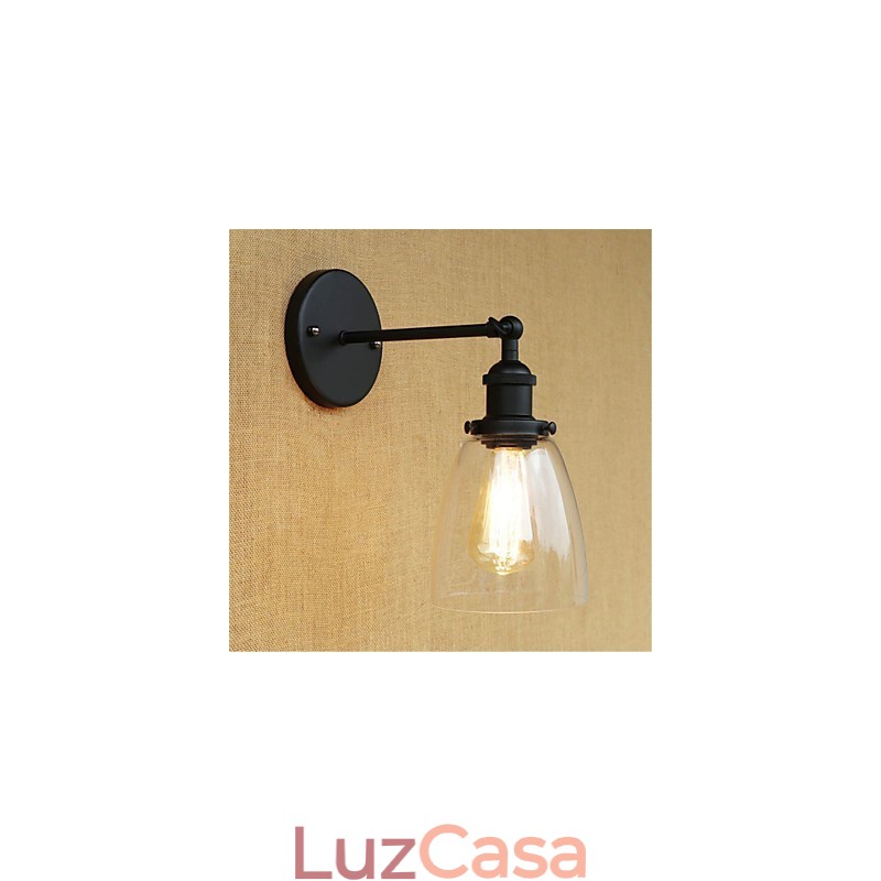 Pintura retrô country para proteção ocular em estilo mini, arandelas de parede com luz ambiente