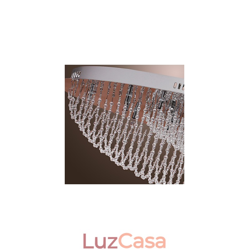 Moderno Contemporâneo Cristal Cromado Metal Montagem Embutida