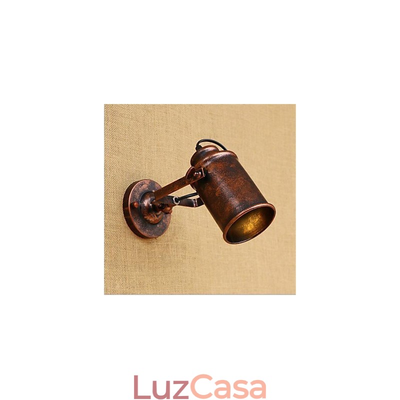 Pintura rústica estilo chalé country retrô para proteção ocular estilo mini parede com luz ambiente