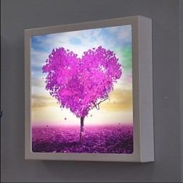 Pintura contemporânea moderna integrada, recurso de pintura contemporânea para arandelas de parede com luz ambiente