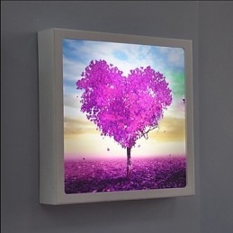 Pintura contemporânea moderna integrada, recurso de pintura contemporânea para arandelas de parede com luz ambiente