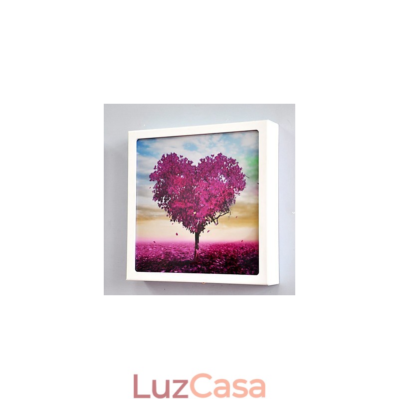 Pintura contemporânea moderna integrada, recurso de pintura contemporânea para arandelas de parede com luz ambiente