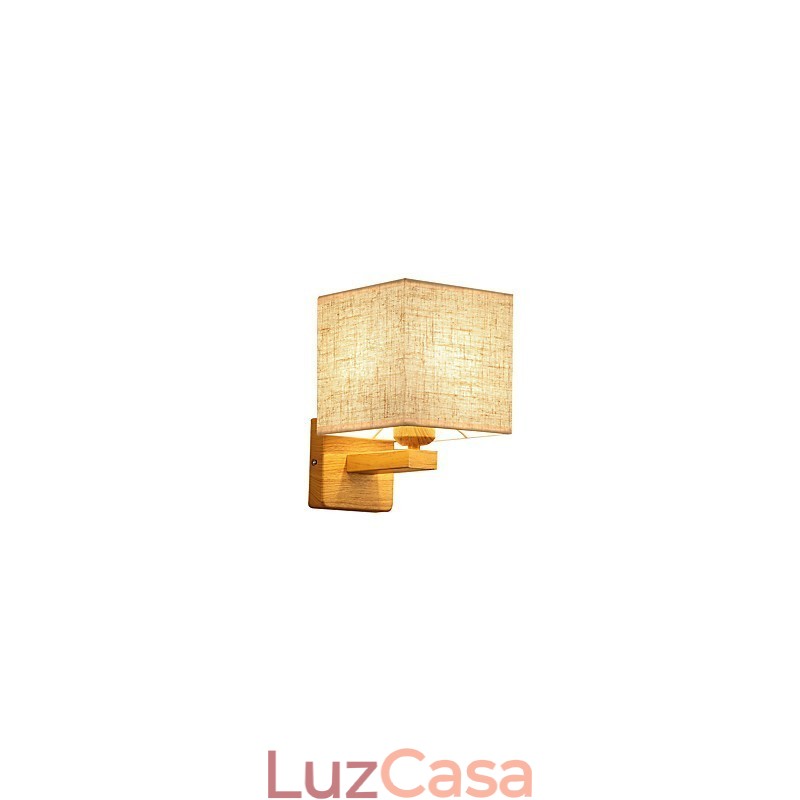 Luminária de mesa minimalista de madeira maciça Luminária de mesa de cabeceira