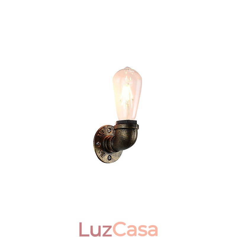 Arandelas de parede rústicas tradicionais clássicas de latão antigo para iluminação ambiente
