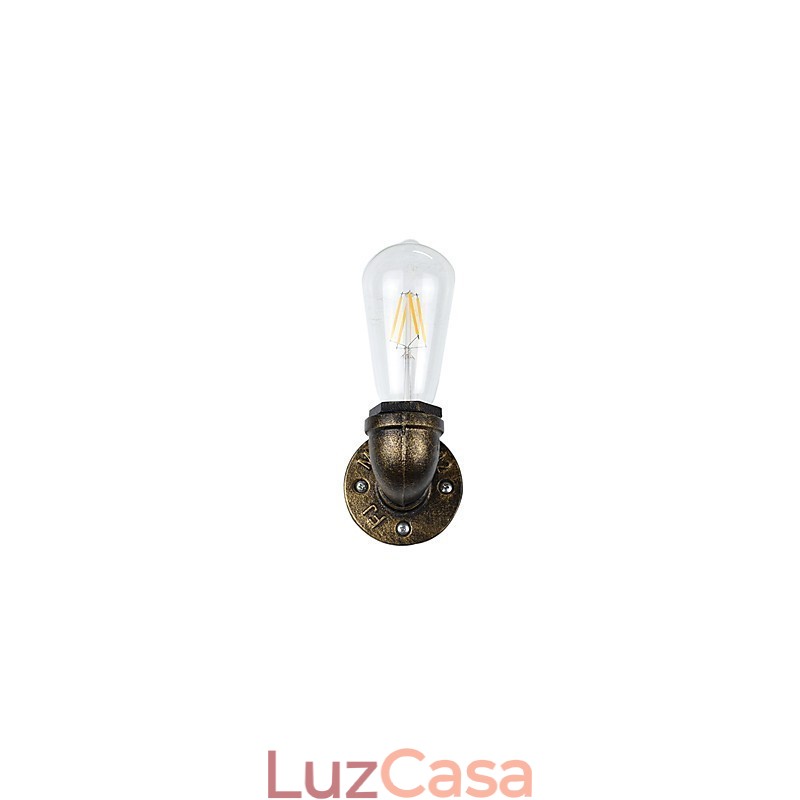 Arandelas de parede rústicas tradicionais clássicas de latão antigo para iluminação ambiente