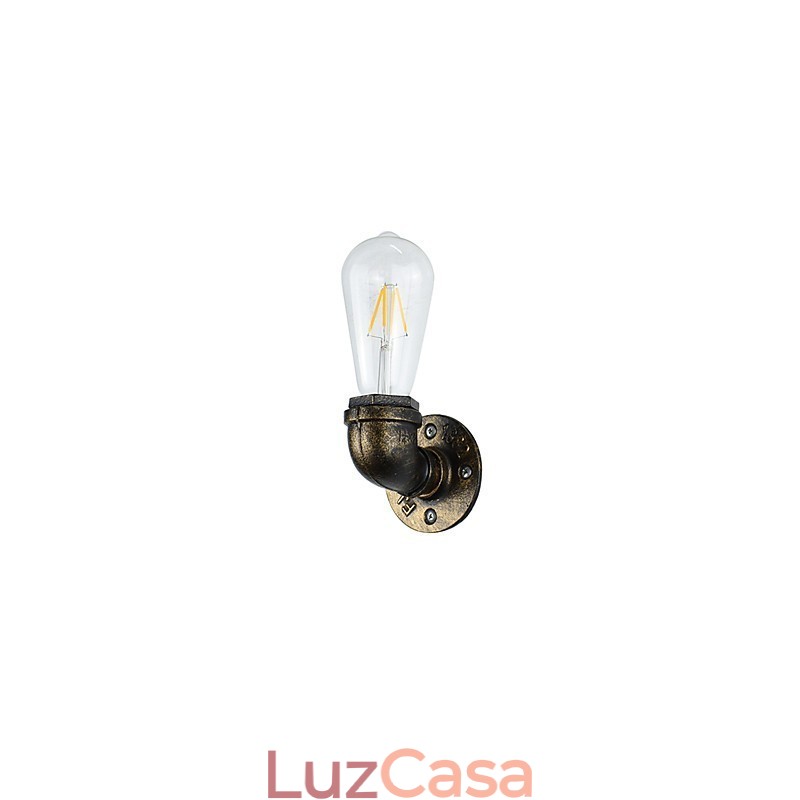 Arandelas de parede rústicas tradicionais clássicas de latão antigo para iluminação ambiente