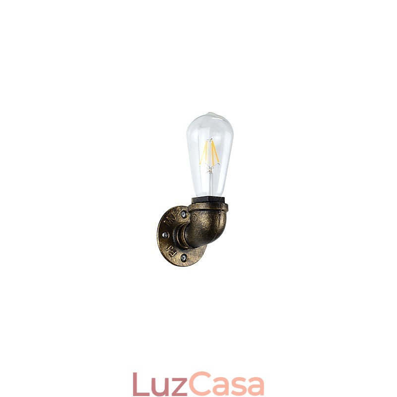 Arandelas de parede rústicas tradicionais clássicas de latão antigo para iluminação ambiente