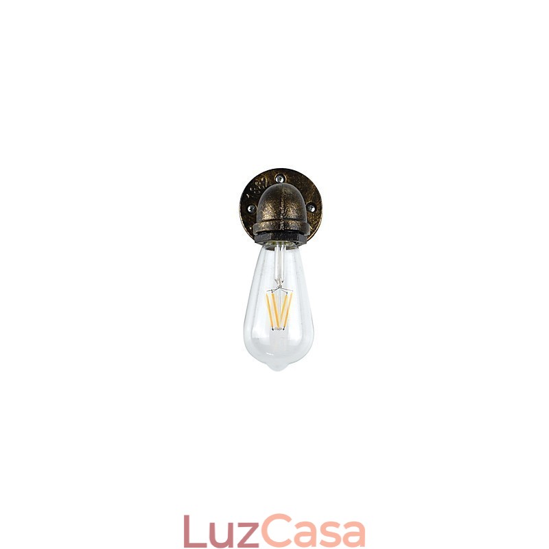 Arandelas de parede rústicas tradicionais clássicas de latão antigo para iluminação ambiente