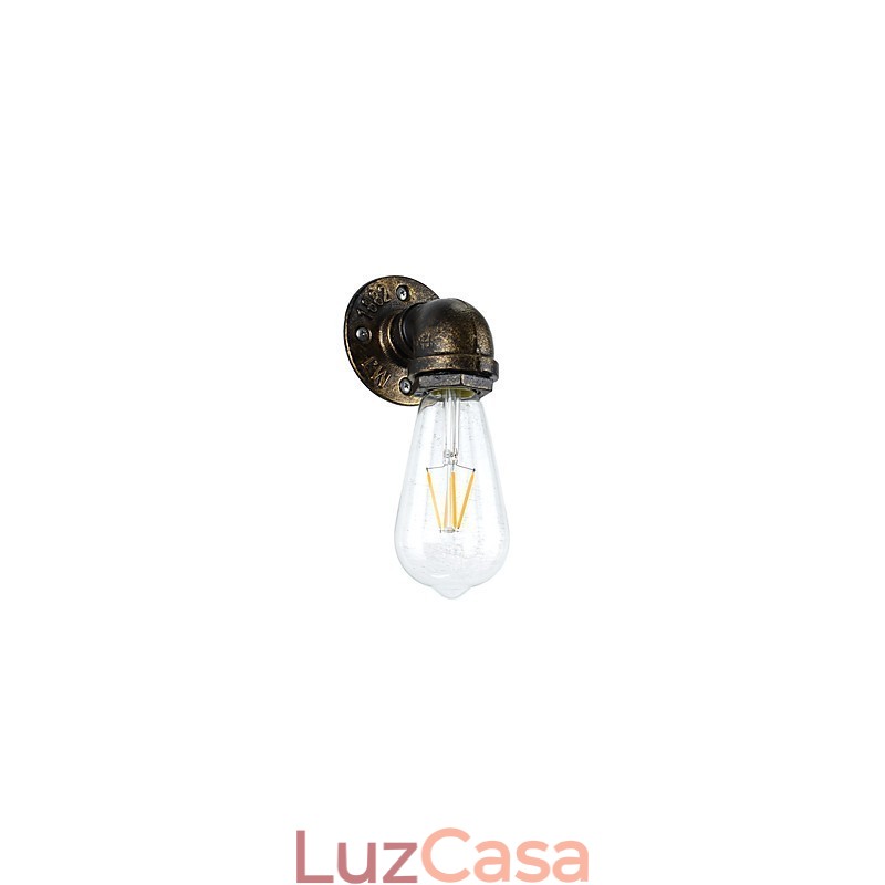 Arandelas de parede rústicas tradicionais clássicas de latão antigo para iluminação ambiente