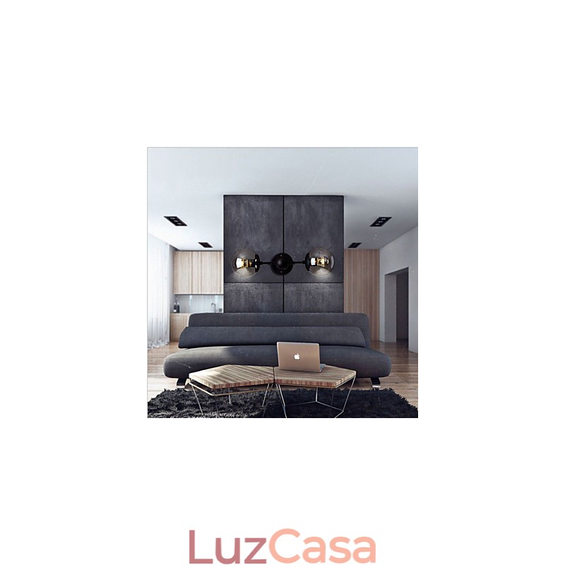 Recurso galvanizado rústico para arandelas de parede estilo mini, luz ambiente, luminária de parede