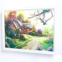 Pintura moderna contemporânea integrada, recurso de pintura contemporânea para arandelas de parede com luz ambiente