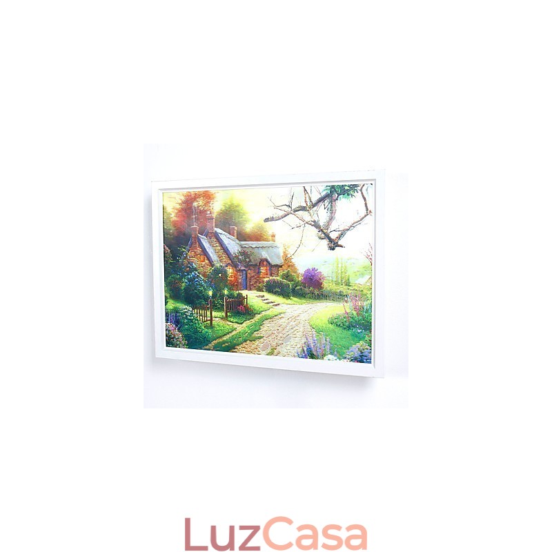 Pintura moderna contemporânea integrada, recurso de pintura contemporânea para arandelas de parede com luz ambiente