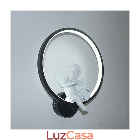 Luminária de parede moderna, criativa, personalidade, designer, anjo, decoração, lâmpada de alumínio, integrada, corredor, luminária de parede Luminária de parede moderna, criativa, personalidade, designer, anjo, decoração, lâmpada de alumínio, integrada, corredor, luminária de parede